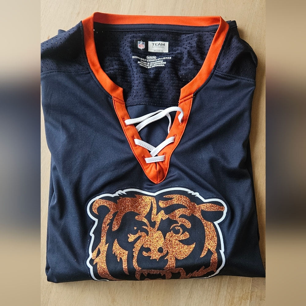 Chicago Bears NFL Team Navy and Orange Jersey